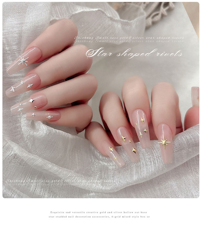 楽天市場】ネイルパーツ スタッズ 星 3D 立体 シンプルスタースタッズ