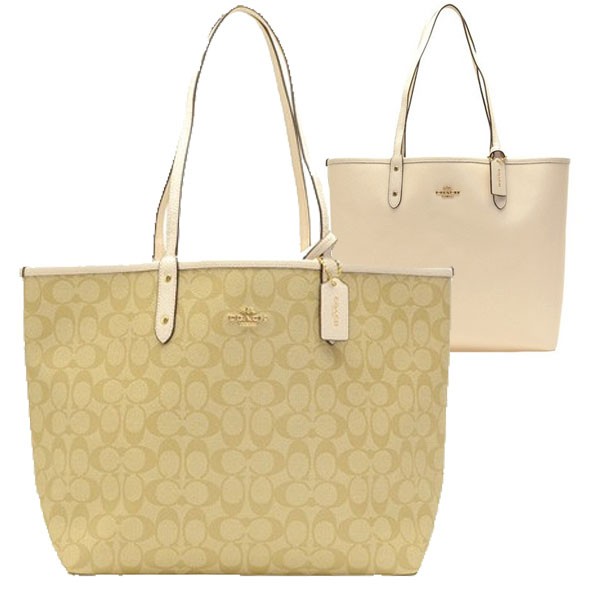楽天市場】コーチ バッグ COACH リバーシブルトートバッグ