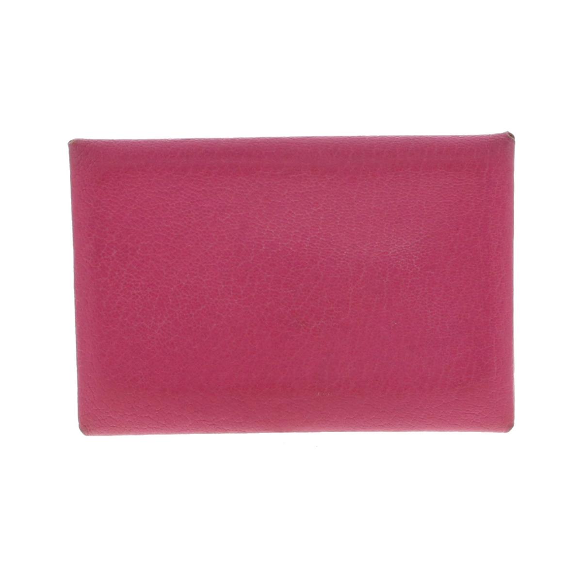 楽天市場】HERMES エルメス 名刺入れ カルヴィ ピンク □K 2007年