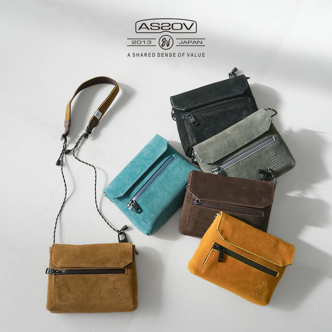 楽天市場】AS2OV（アッソブ） 撥水スエード サコッシュ ウォレット