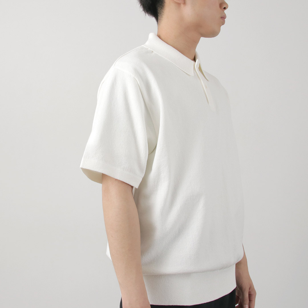 CTHY シティ ウールモヘアニットポロ エクリュホワイト M 1回着用 CTHY