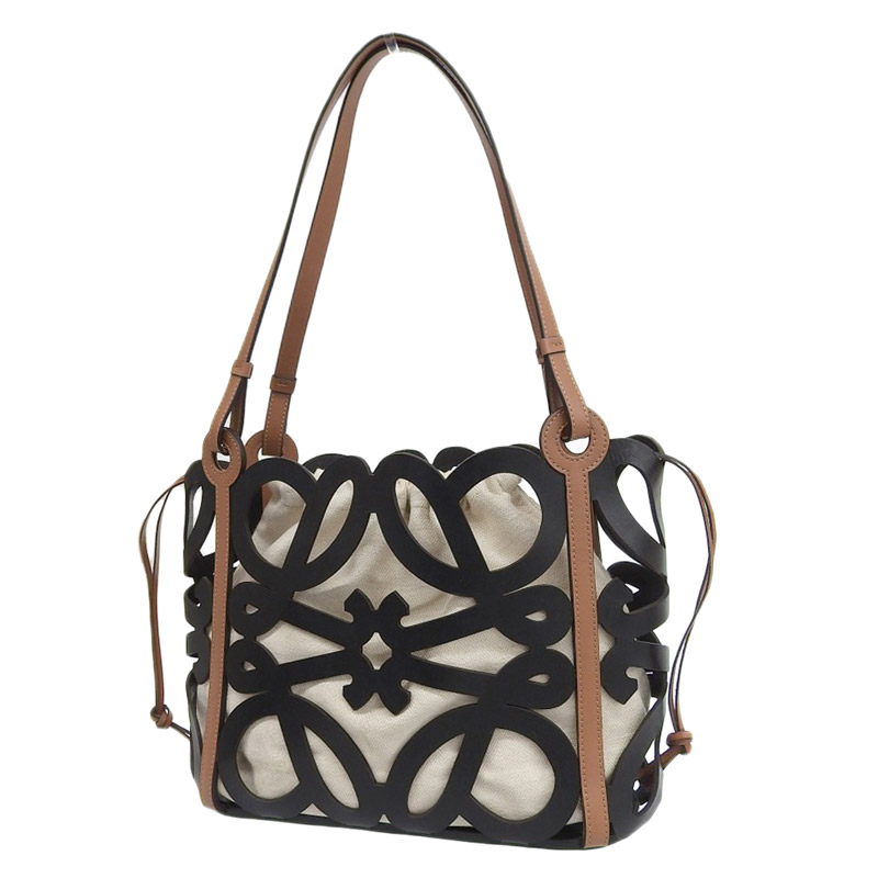 楽天市場】【中古】 ロエベ LOEWE アナグラムカットアウトトート