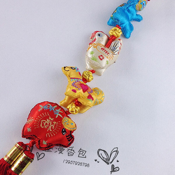 楽天市場】布芸12支飾り【大】【送料無料】（沖縄別途700円） ｜干支