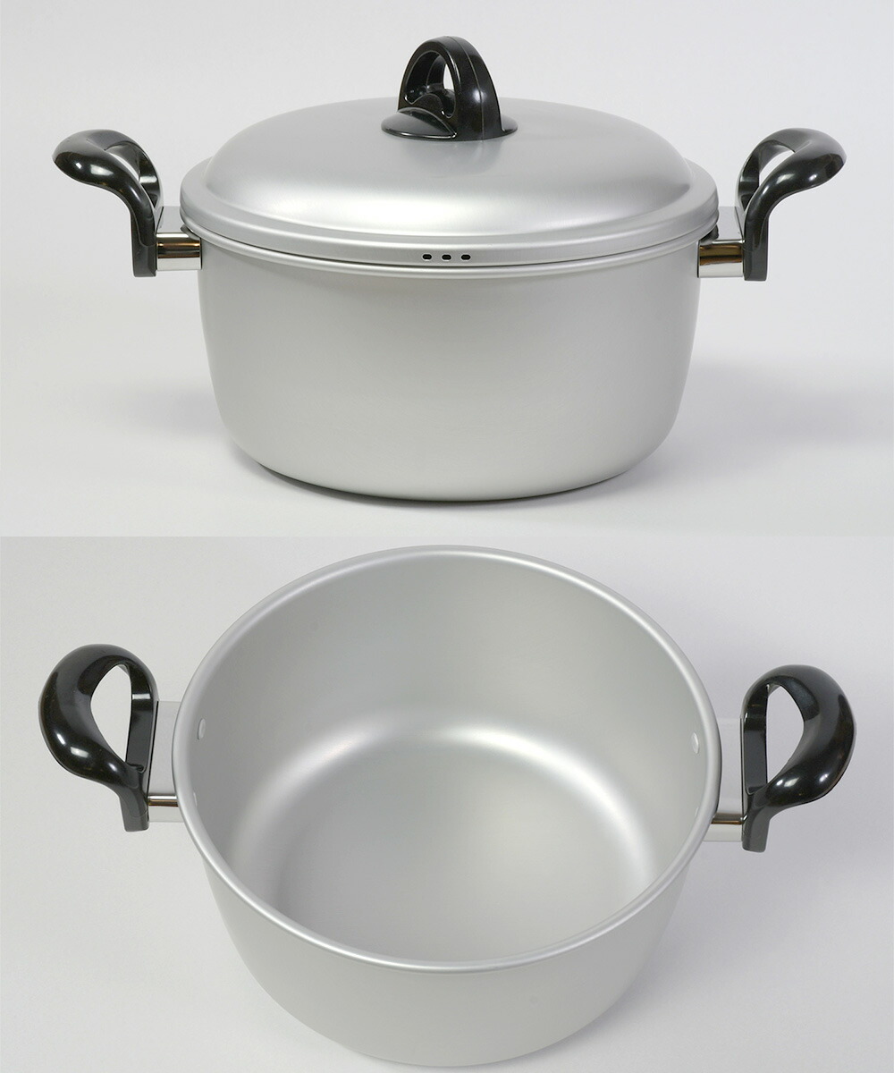 楽天市場】両手鍋 22cm アルミ 軽量 LD-371 ベストコ | アルミ鍋 ガス