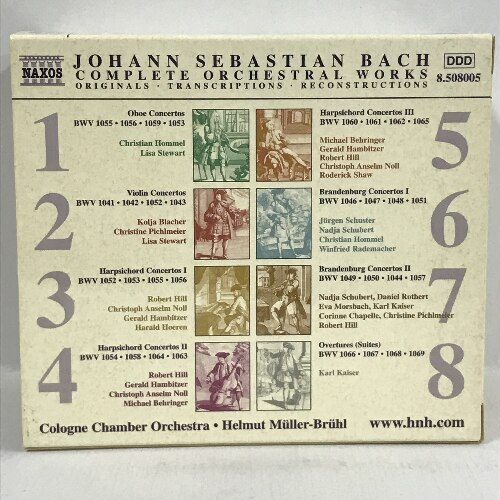 楽天市場】【中古】88 Bach (バッハ) Complete Orchestral Works Naxos