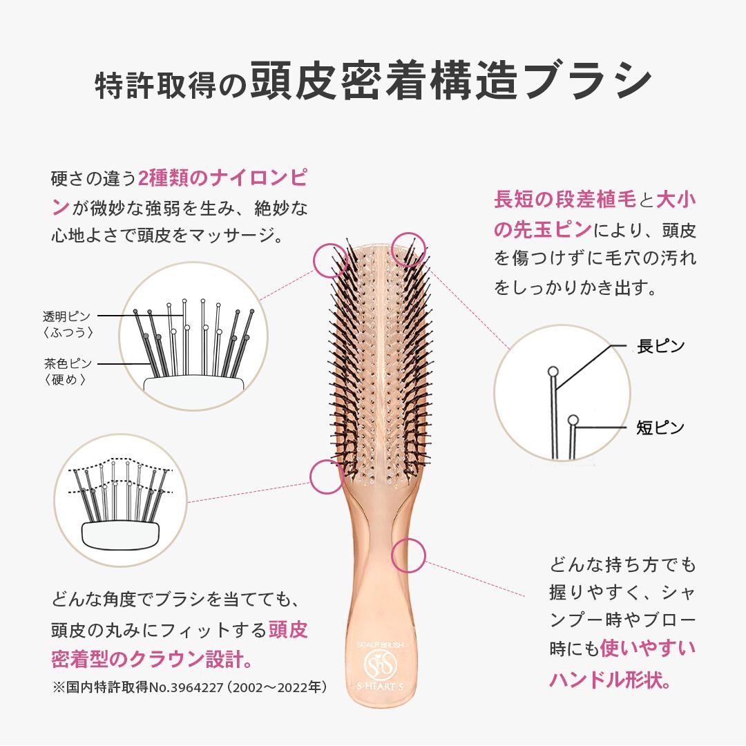 楽天市場】スカルプブラシ 【 公式 エスハートエス 】 ワールドモデル