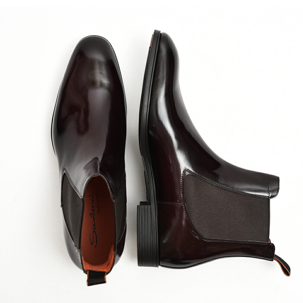楽天市場】サントーニ Santoni アンティークドレザー チェルシーブーツ