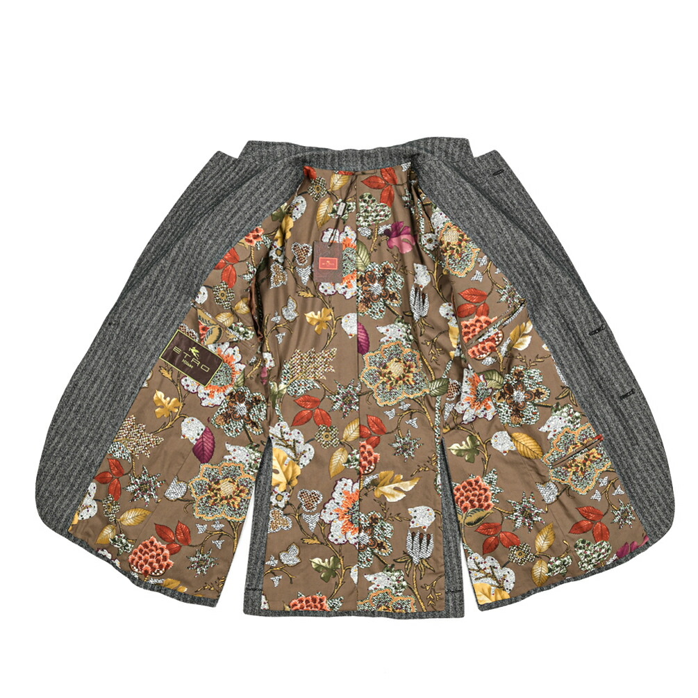 楽天市場】エトロ ETRO テーラードジャケット 2Bシングル ワイドラペル