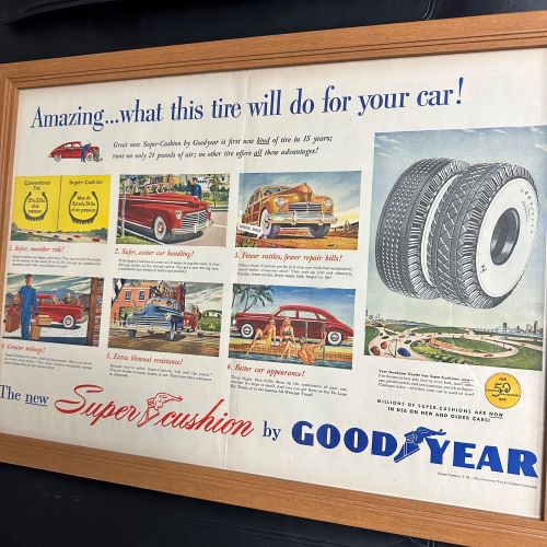 楽天市場】【中古】1948 GOODYEAR Super Cushion Tires Vintage Ad（大