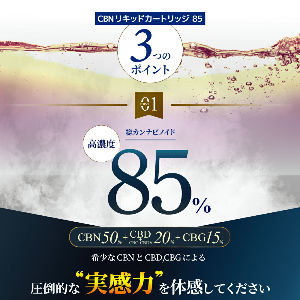 楽天市場】【楽天1位 獲得】CBN リキッド 85％ カートリッジ 1ml