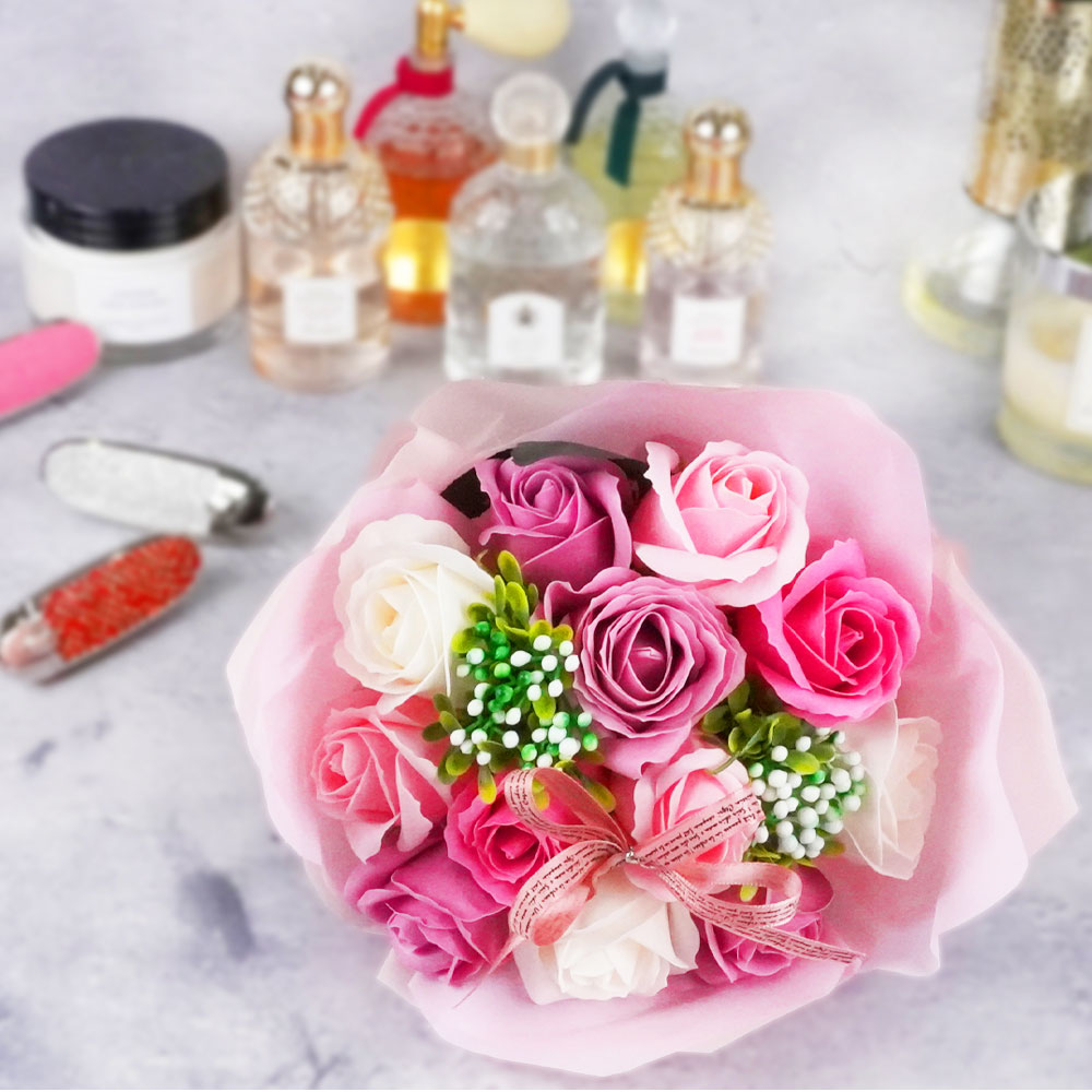 楽天市場】ソープフラワー 花束 ブーケ 造花【枯れないお花 石鹸の