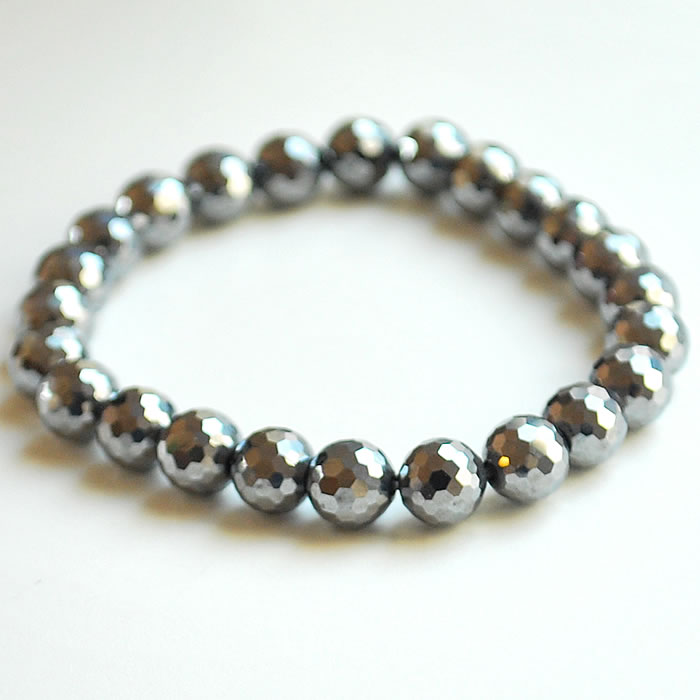 楽天市場】【高純度】テラヘルツ鉱石 8mm 128面カット ブレスレット