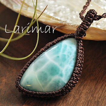 楽天市場】【一点もの】最上級ラリマーAAA マクラメ編みペンダント