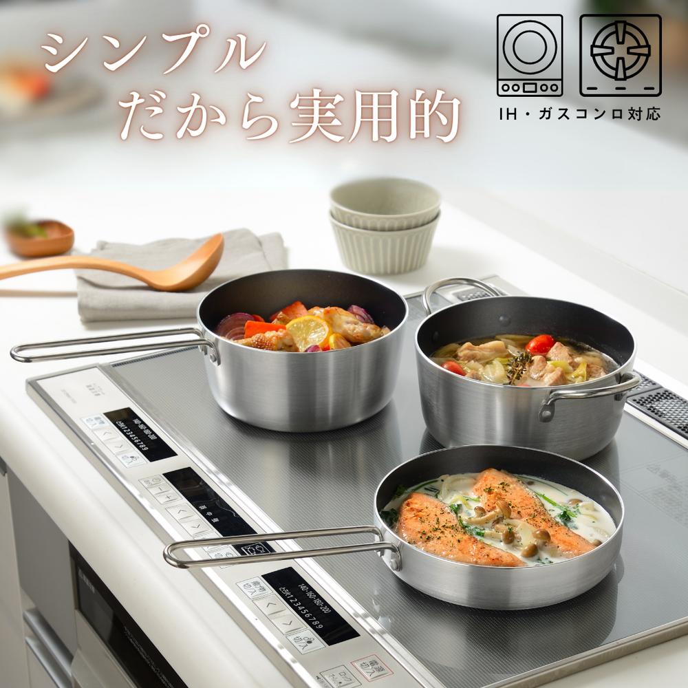 楽天市場】選べる5種類 IH対応 こびりつかない ステンレス フライパン