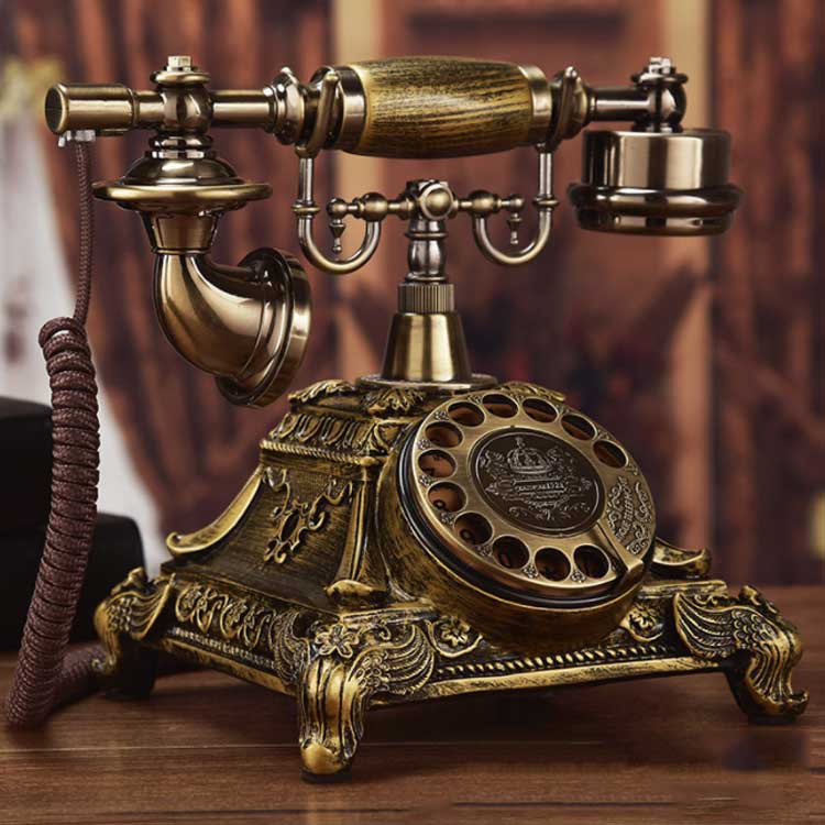 楽天市場】アンティーク電話機 レトロ電話機 有線電話 回転ダイヤル式