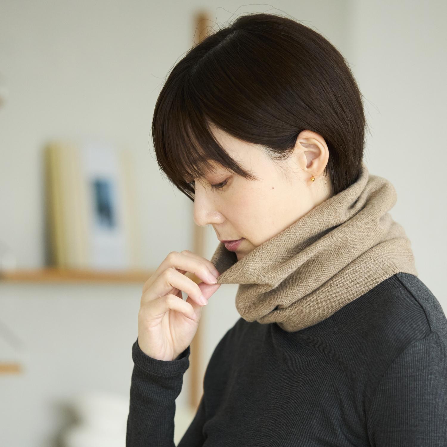 楽天市場】【新聞掲載商品】el alto/カシミヤ100%リブスヌード : STYLE