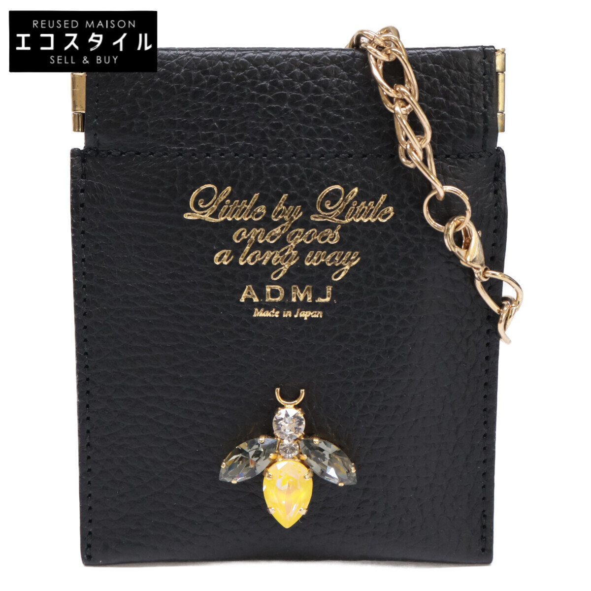 大人気モデルADMJスワロフスキー蜂黒トートバッグ未使用たいへん綺麗