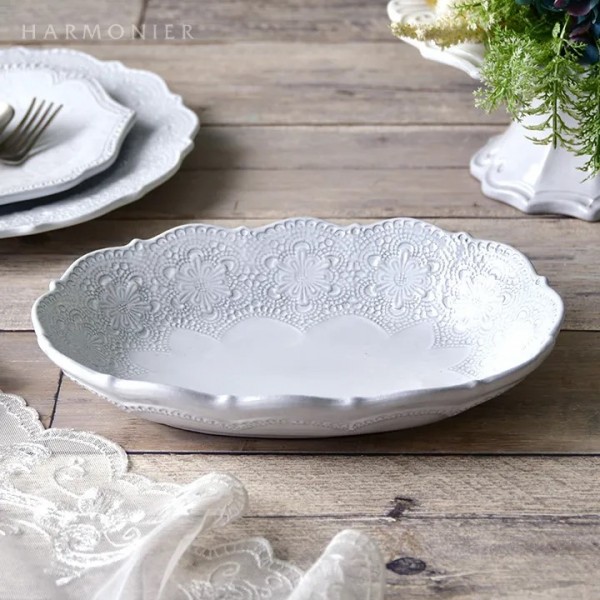 楽天市場】オーバルボウル 大皿 ラージボウル プラター 深皿 サラダ