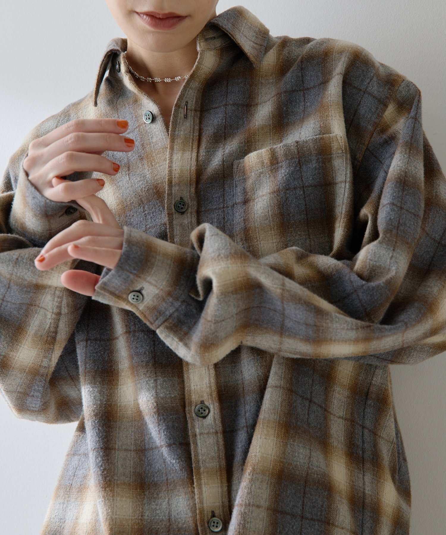 Whim Gazette｜シャギーチェックシャツ | Rakuten Fashion(楽天