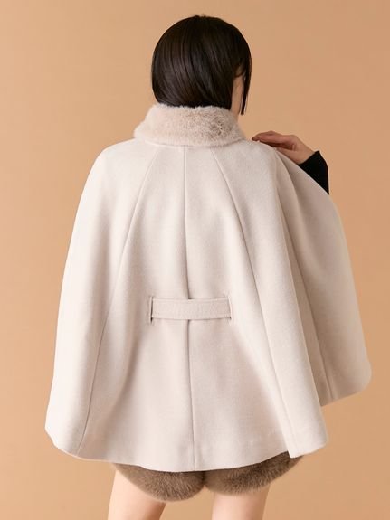 LILY BROWN｜ファー付き3wayケープコート | Rakuten Fashion(楽天