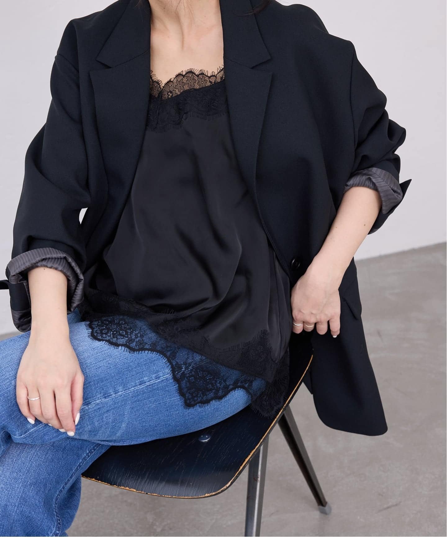 SLOBE IENA｜《追加2予約》サテンレースキャミソール | Rakuten