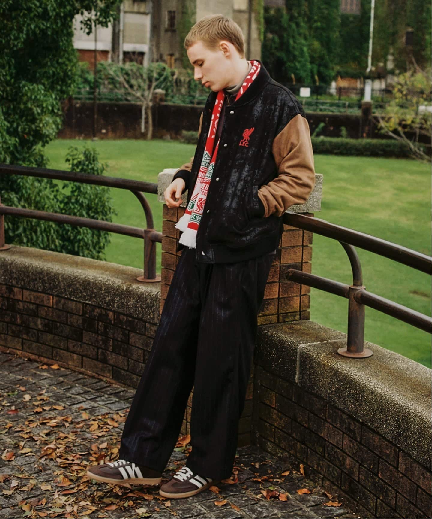 417 EDIFICE｜【Liverpool FC / リバプール FC】Fake Leather Emboss