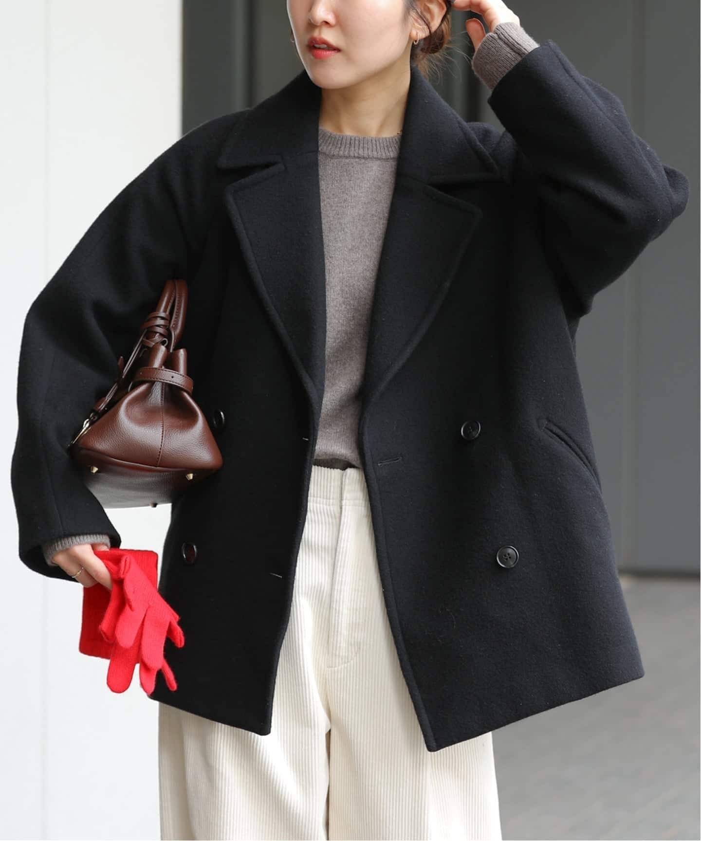 JOURNAL STANDARD relume｜《WEB限定》尾州ウールショートPコート