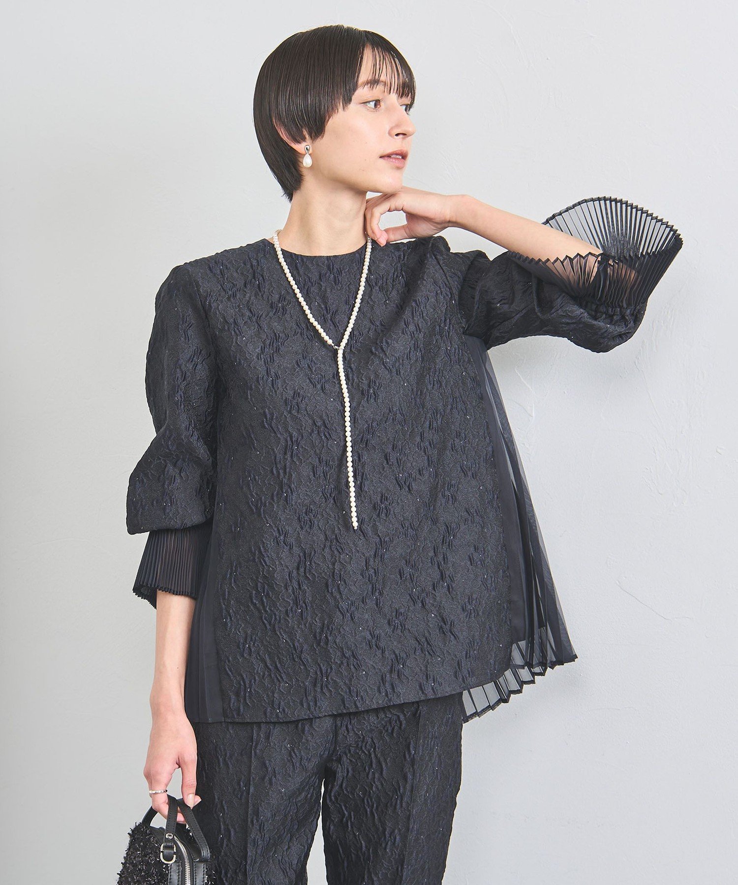 UNITED ARROWS LTD. OUTLET｜ツートーン ジャガード ブラウス