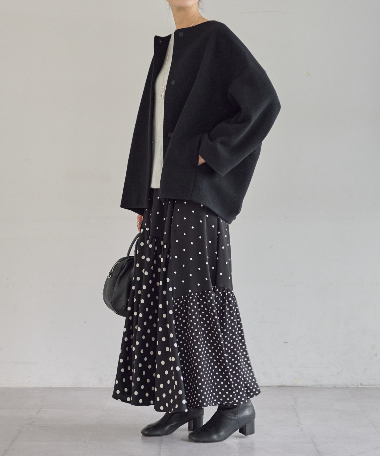 BEARDSLEY｜後ろぷっくりウールショートコート | Rakuten Fashion(楽天