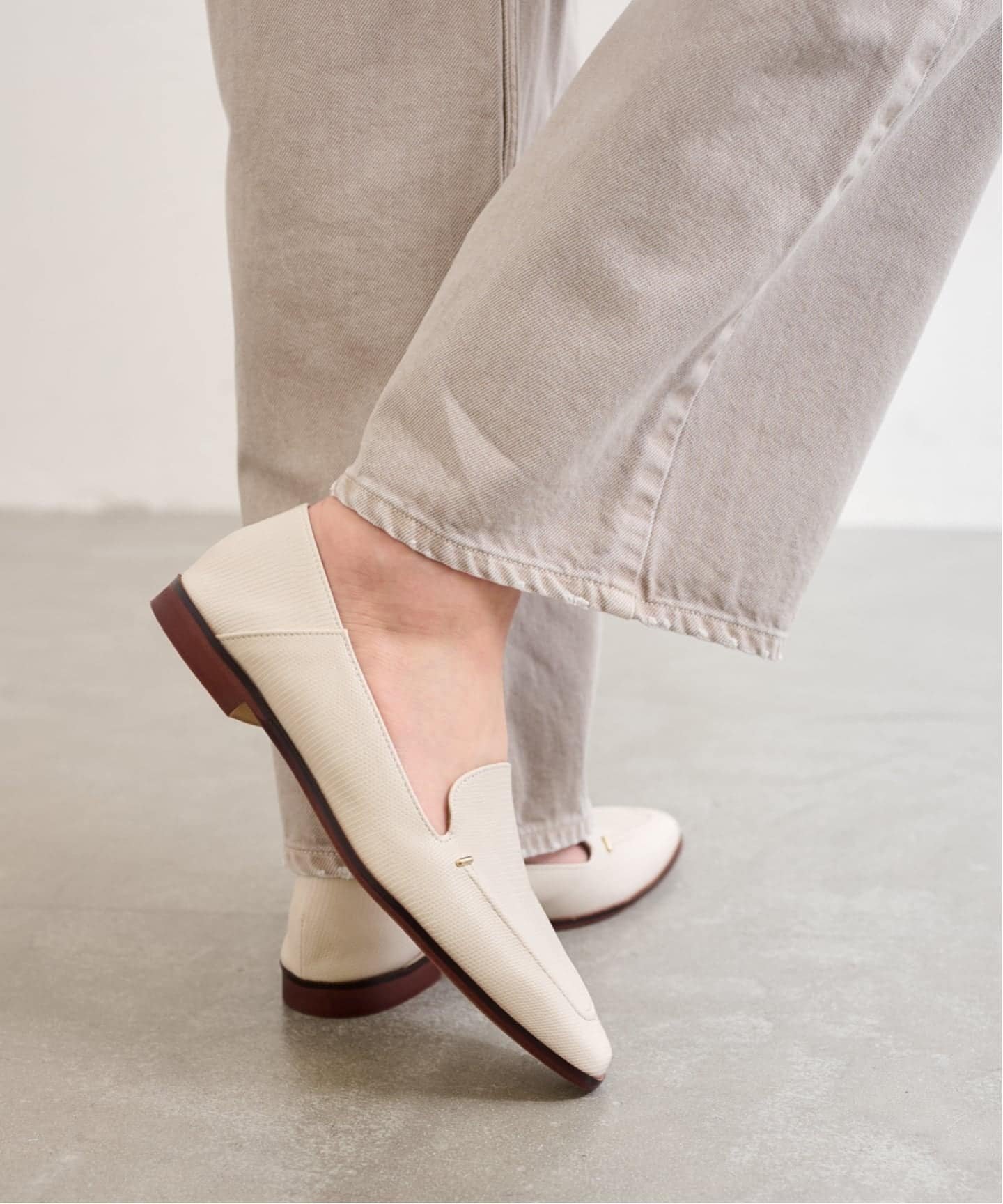 LE TALON｜《追加》スクエアステッチソフトローファー | Rakuten