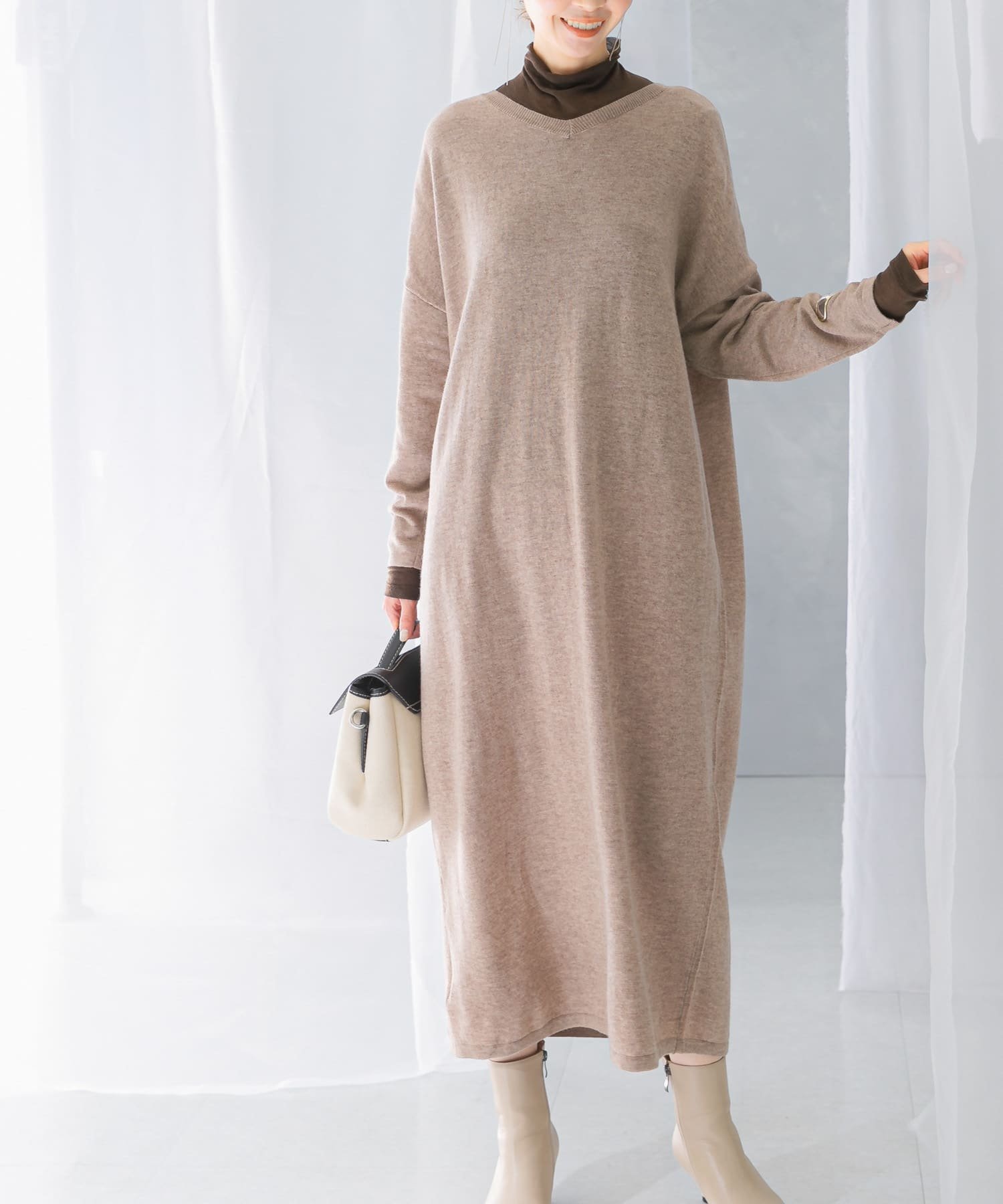 URBAN RESEARCH ROSSO｜カシミヤ混2WAYニットワンピース | Rakuten