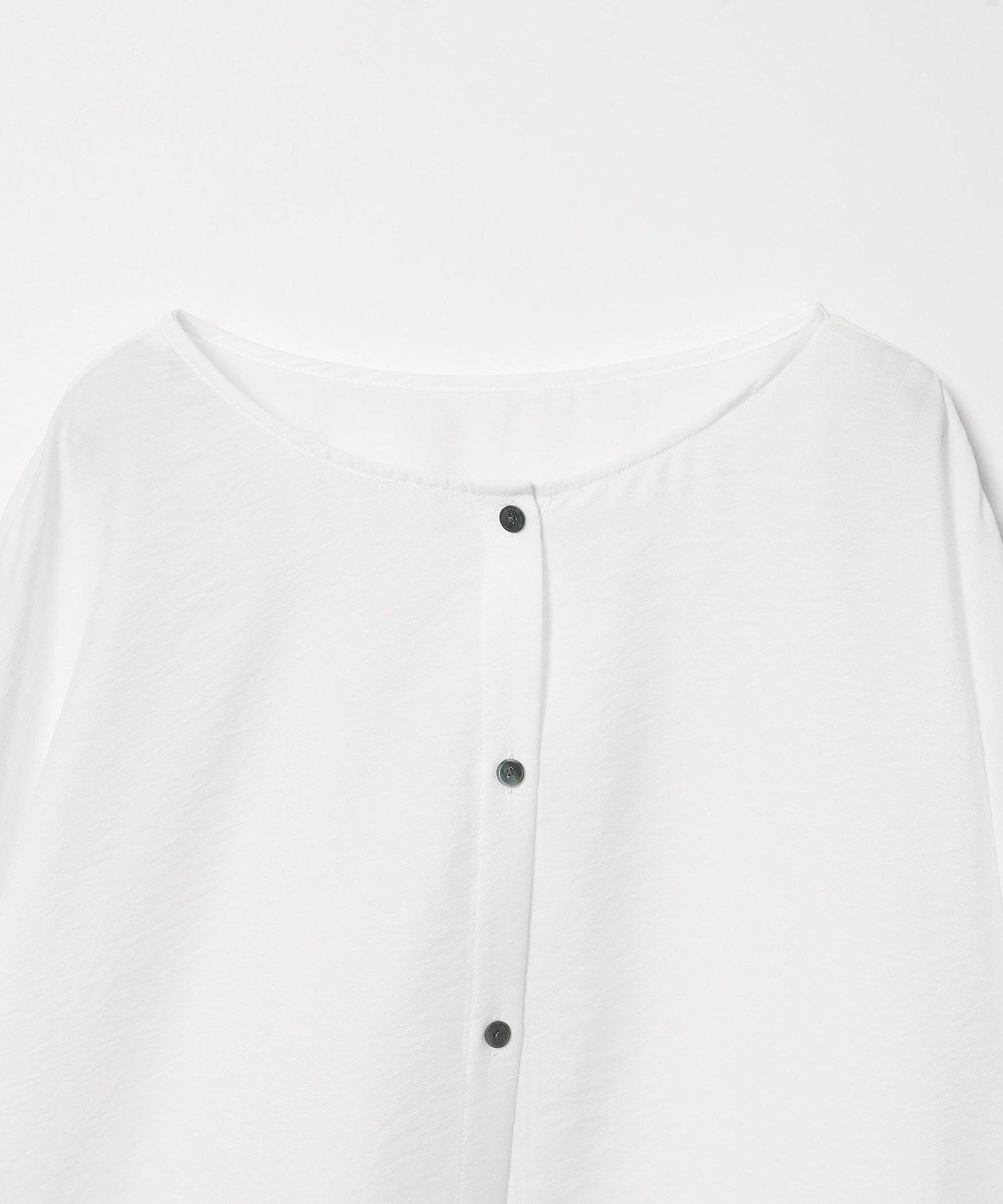 新品★ 手洗可 ギャザー長袖ブラウス 白UNITED ARROWS ¥17600 コンビ ギャザー ブラウス