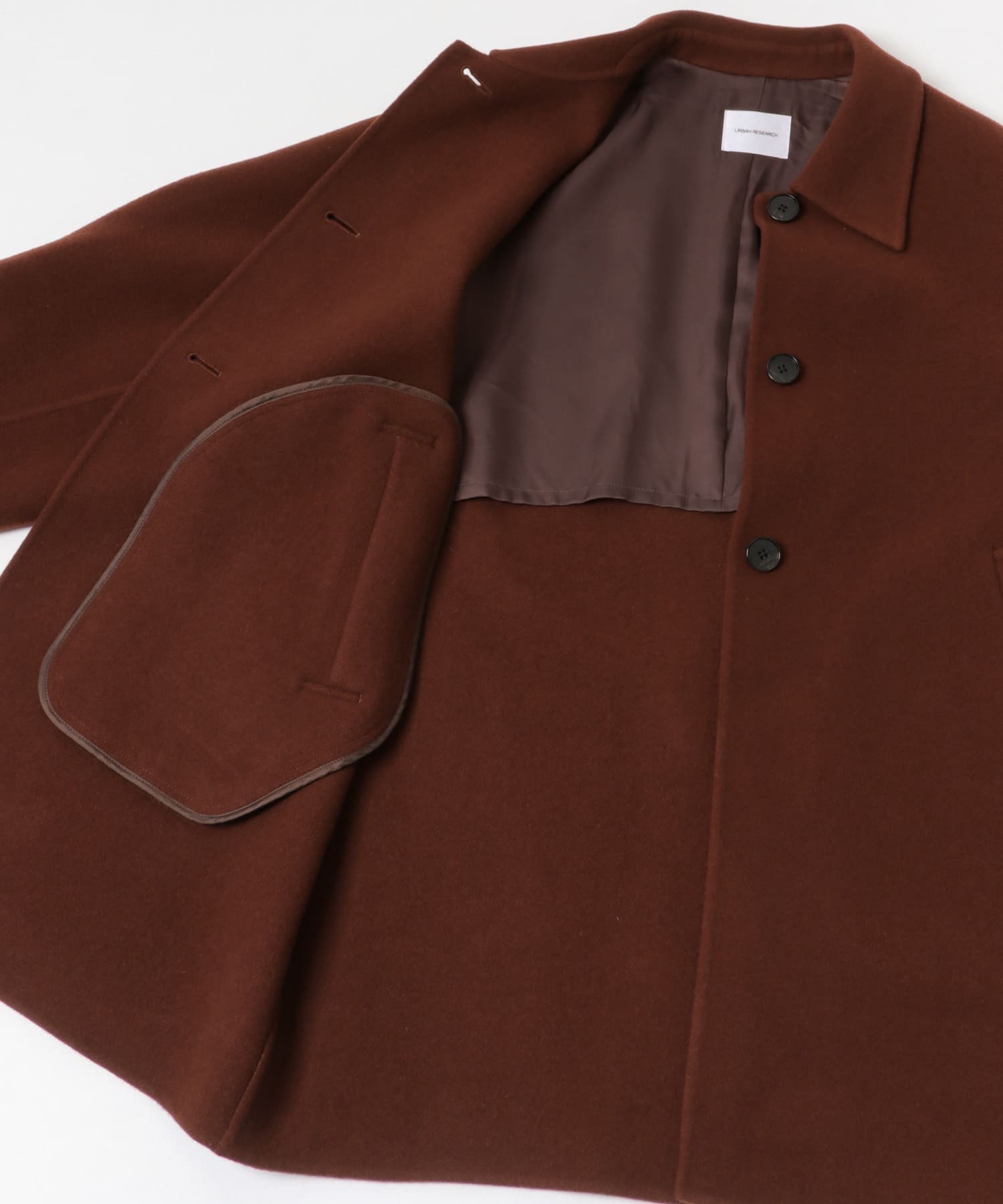 URBAN RESEARCH｜スーパー140ステンカラーリバーミドルコート