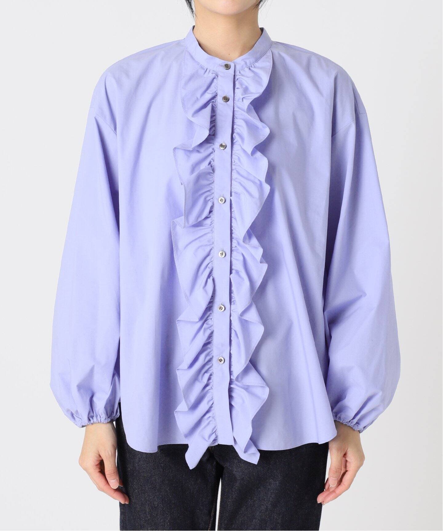 JOURNAL STANDARD L'ESSAGE｜《追加》スタンドカラーフリルシャツ