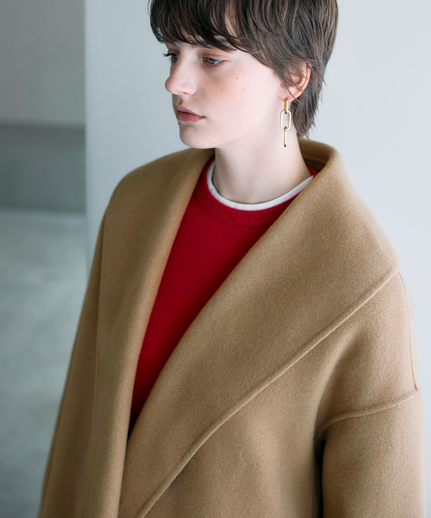 N.O.R.C｜ウールメルトンミドルリバーコート | Rakuten Fashion(楽天