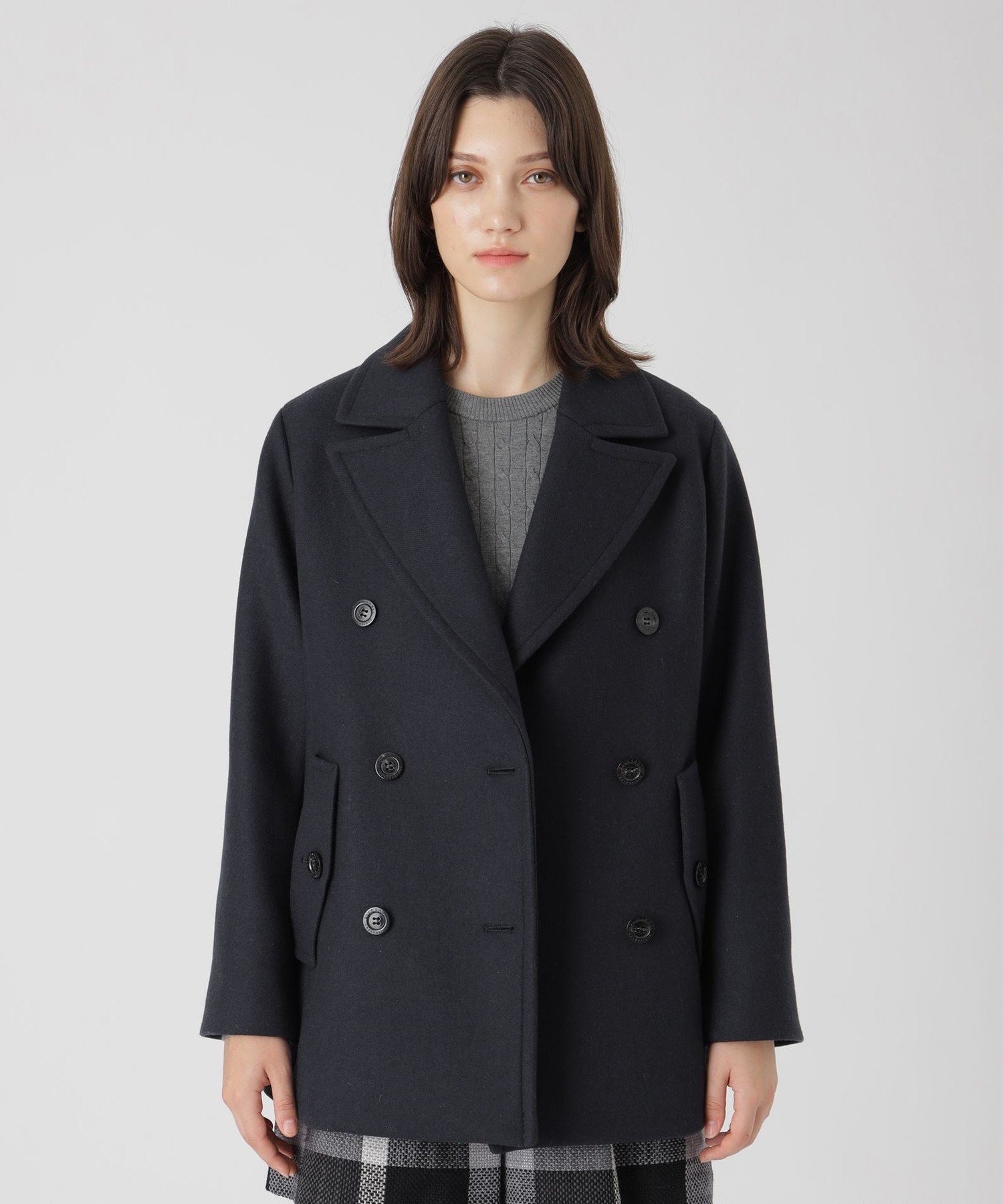 BLUE LABEL / BLACK LABEL CRESTBRIDGE｜ツイルメルトンピーコート