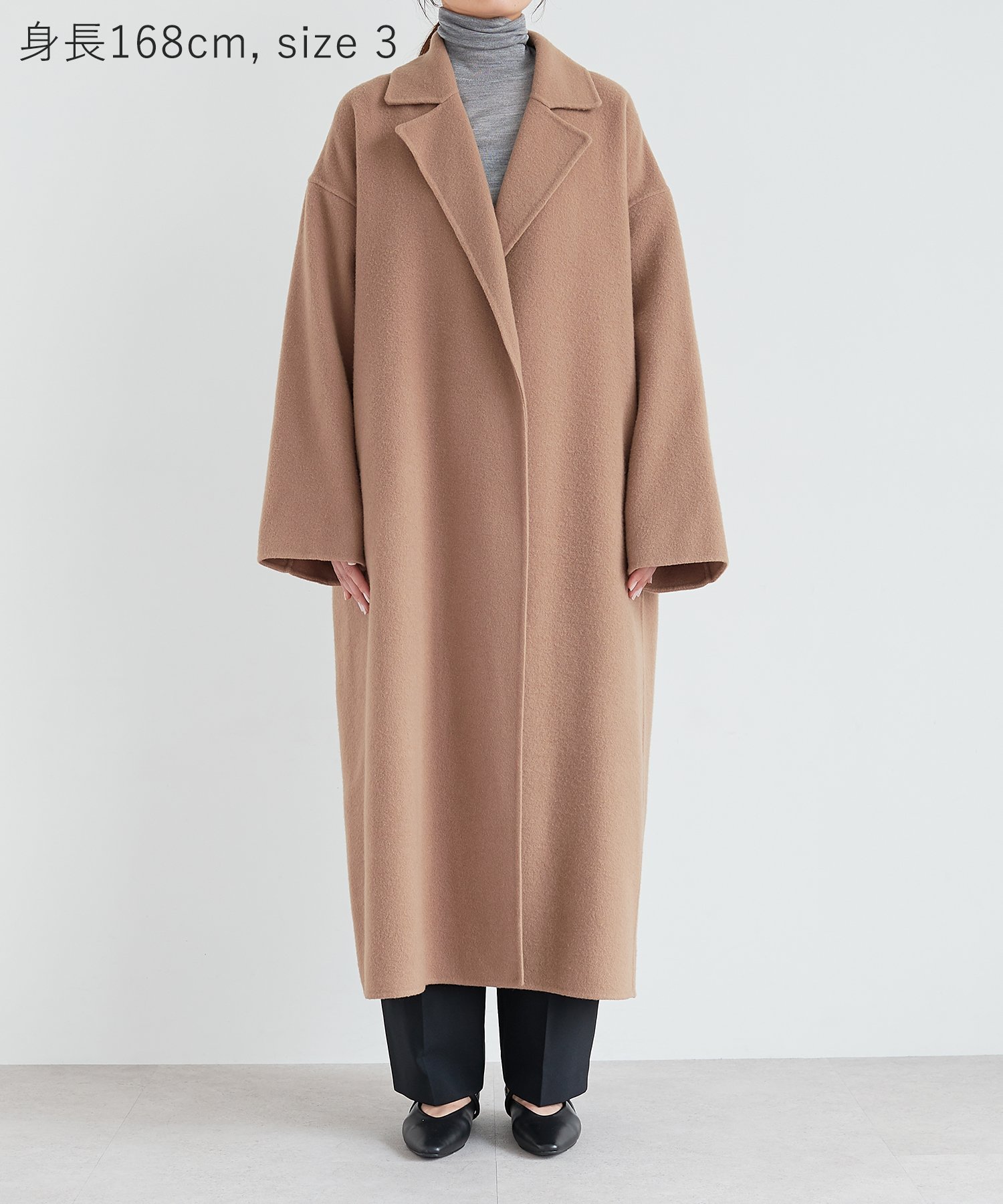 N.O.R.C｜ウールメルトンロングリバーコート | Rakuten Fashion(楽天