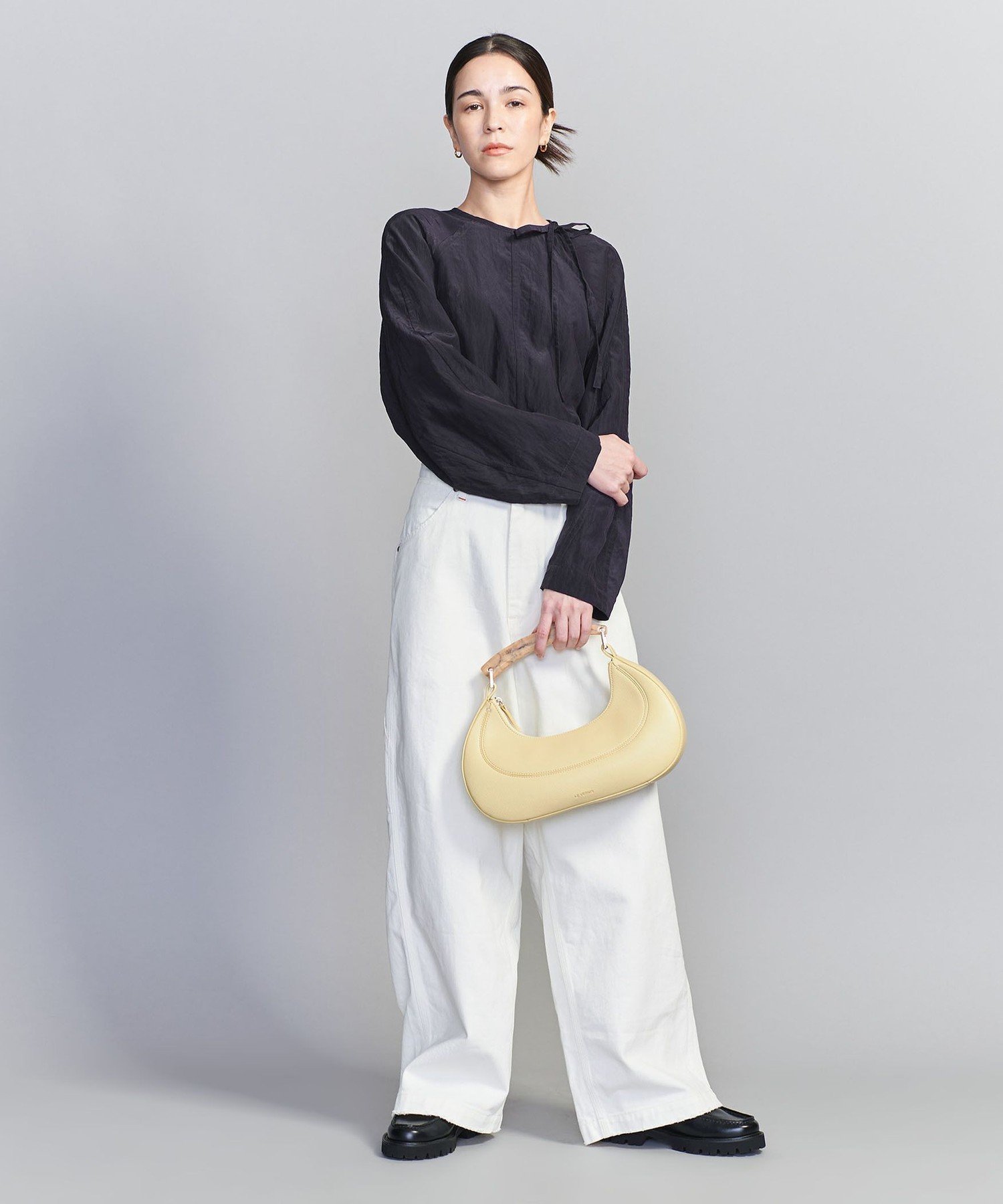 UNITED ARROWS LTD. OUTLET｜キュプラ リボンタイノーカラーブラウス