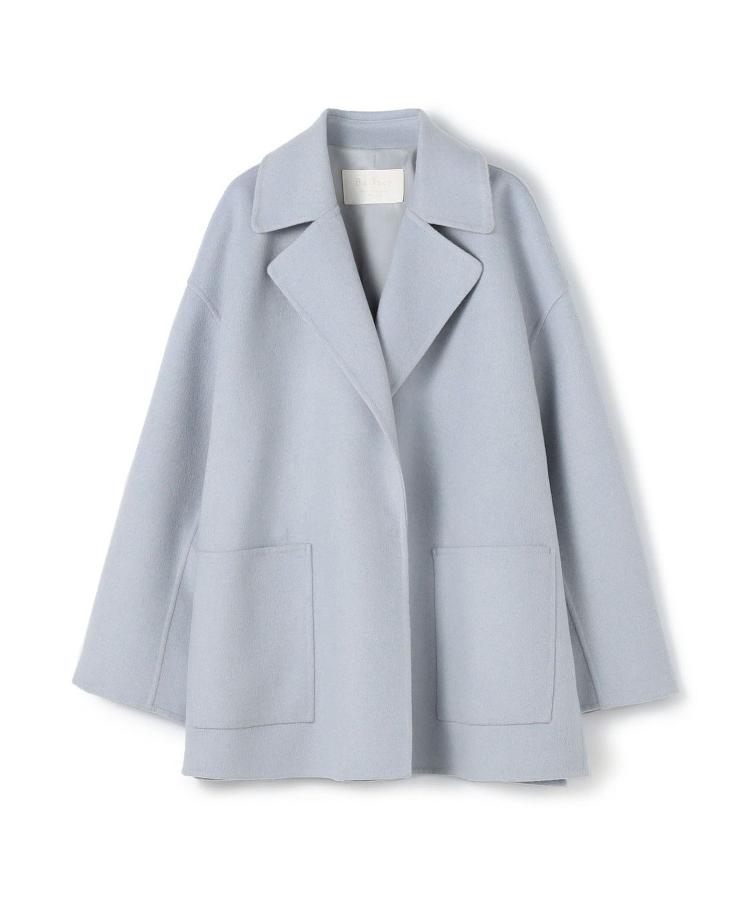 TOMORROWLAND｜プレミアムウールリバー オープンカラーショートコート