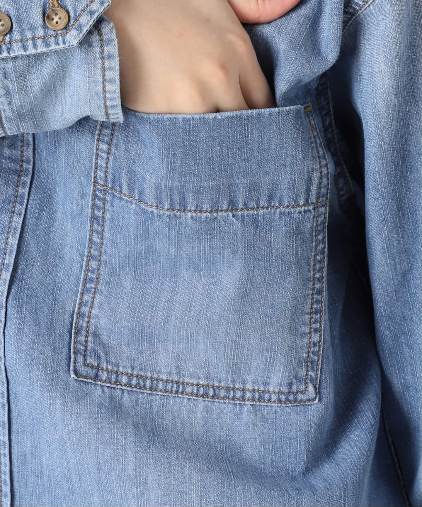 Spick & Span｜《追加2》ライトオンスデニムシャツ | Rakuten Fashion