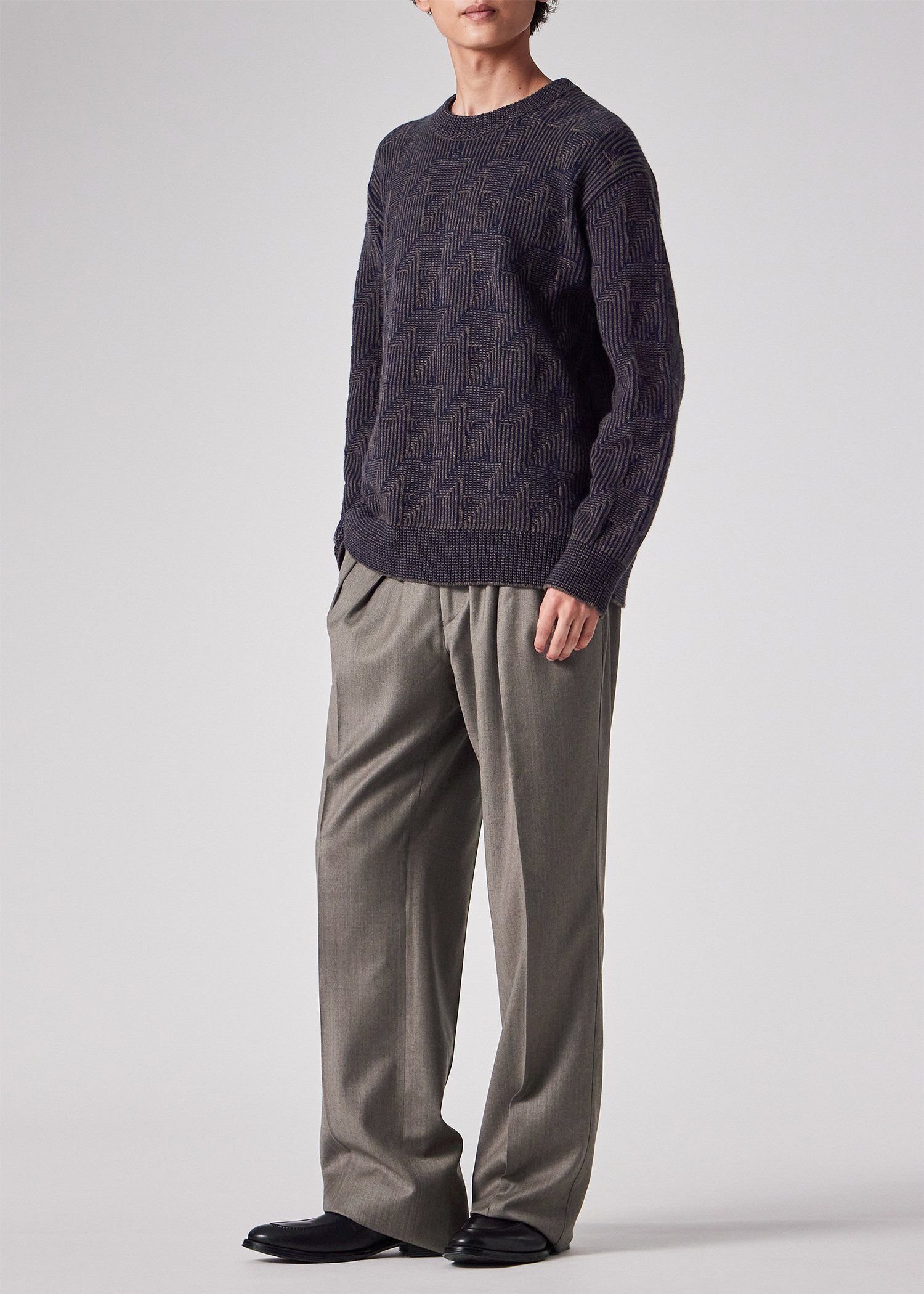 Paul Smith｜ビッグハウンドトゥース クルーネックニット | Rakuten