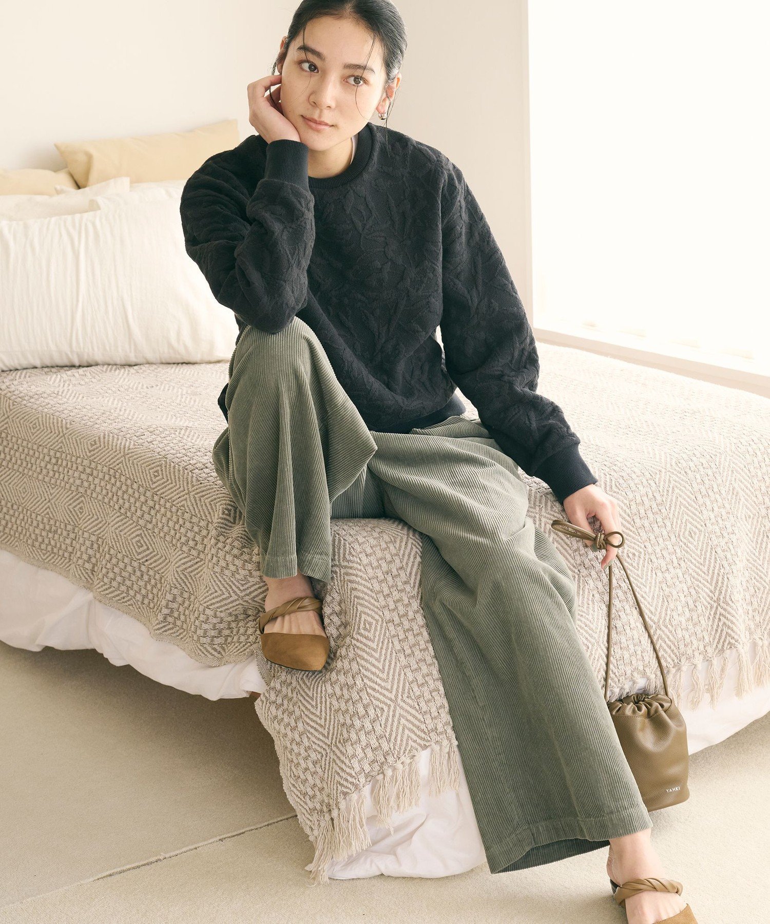 BEAUTY&YOUTH UNITED ARROWS｜ボタニカルジャガード プルオーバー