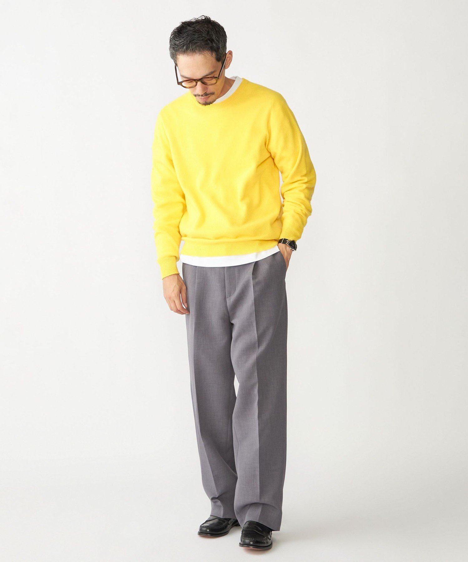 YOKE カシミアホールガーメントクルーネックセーター　サイズ2 Cashmere Wholegarment Sweater – YOKE