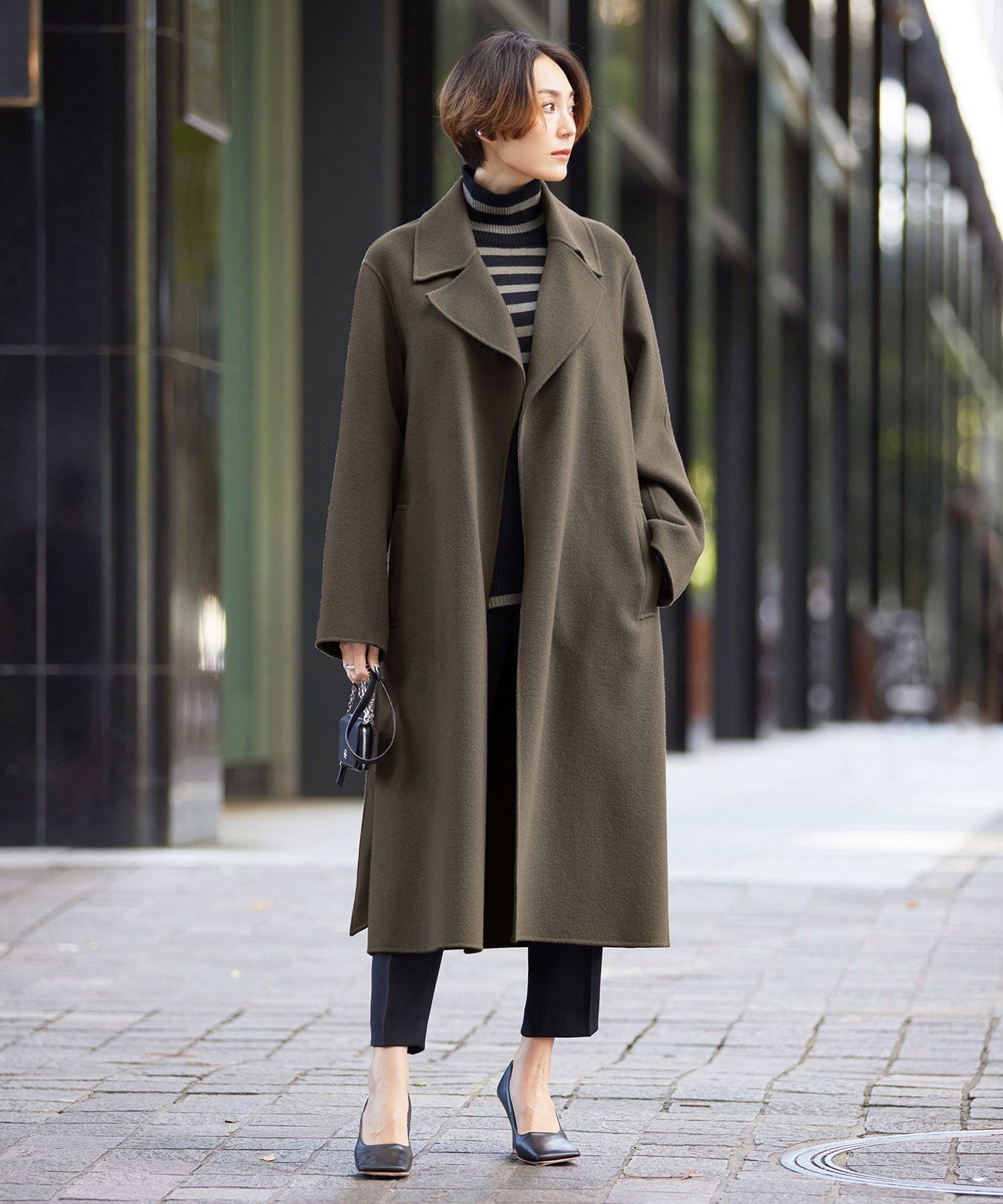 ICB｜ウールリバー ロングトレンチコート | Rakuten Fashion(楽天