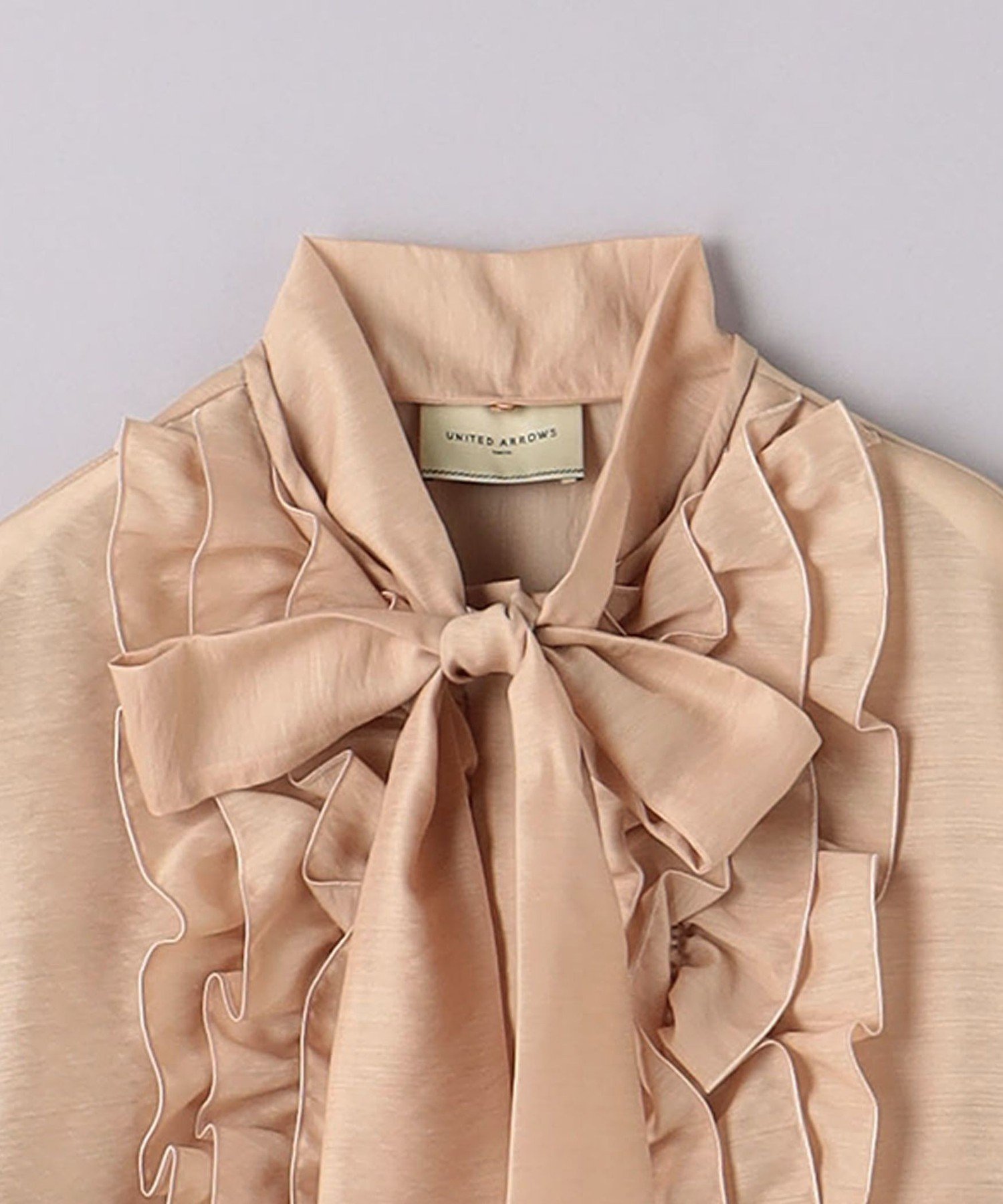 UNITED ARROWS LTD. OUTLET｜オーガンジー フリル&ボウタイ ブラウス