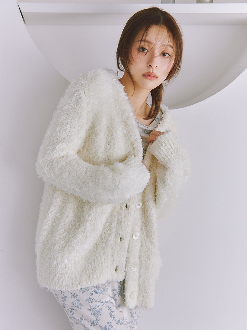 SNIDEL HOME｜シャギーカーディガン | Rakuten Fashion(楽天