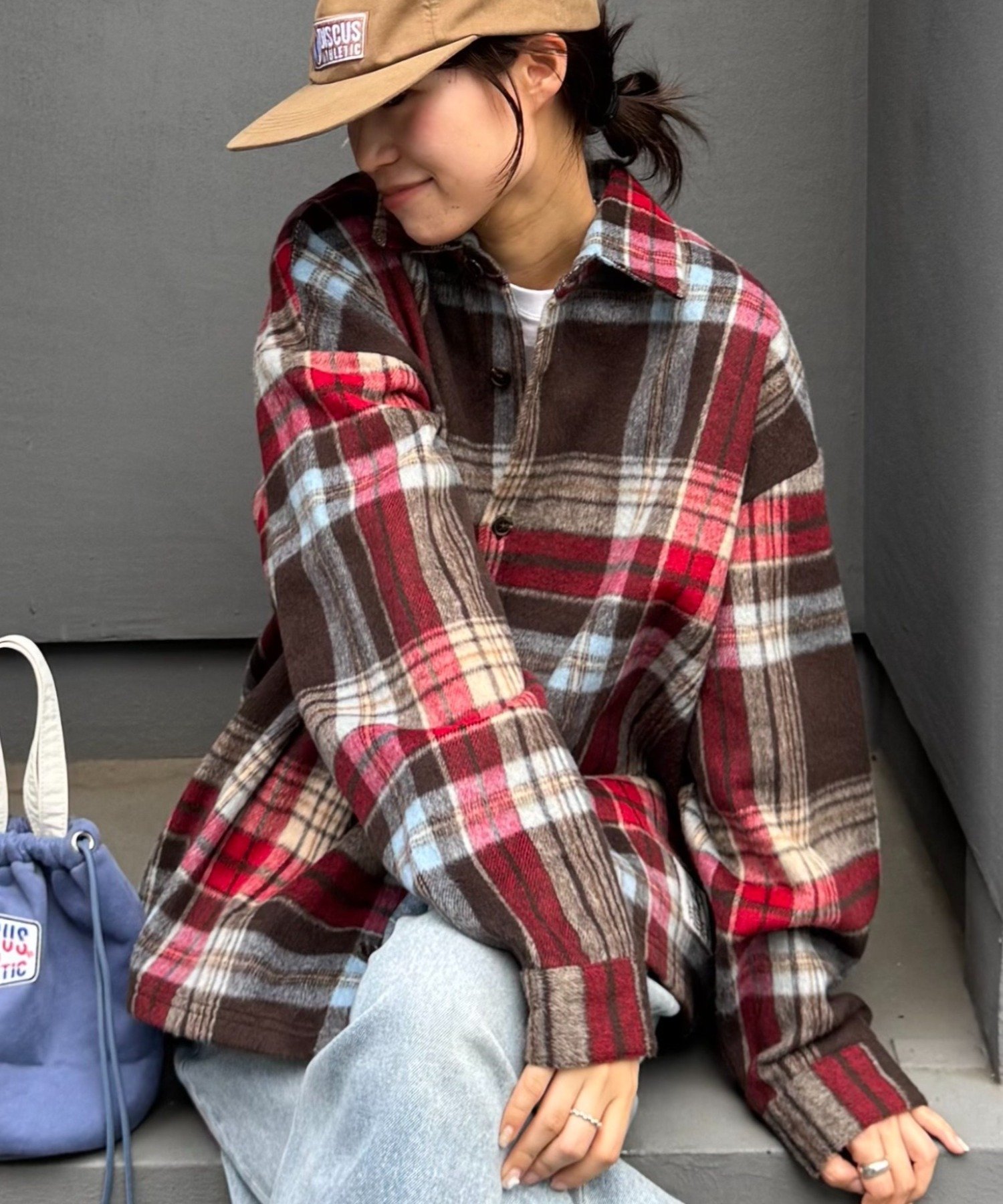 CIAOPANIC TYPY｜【DISCUS】シャギーチェックシャツジャケット