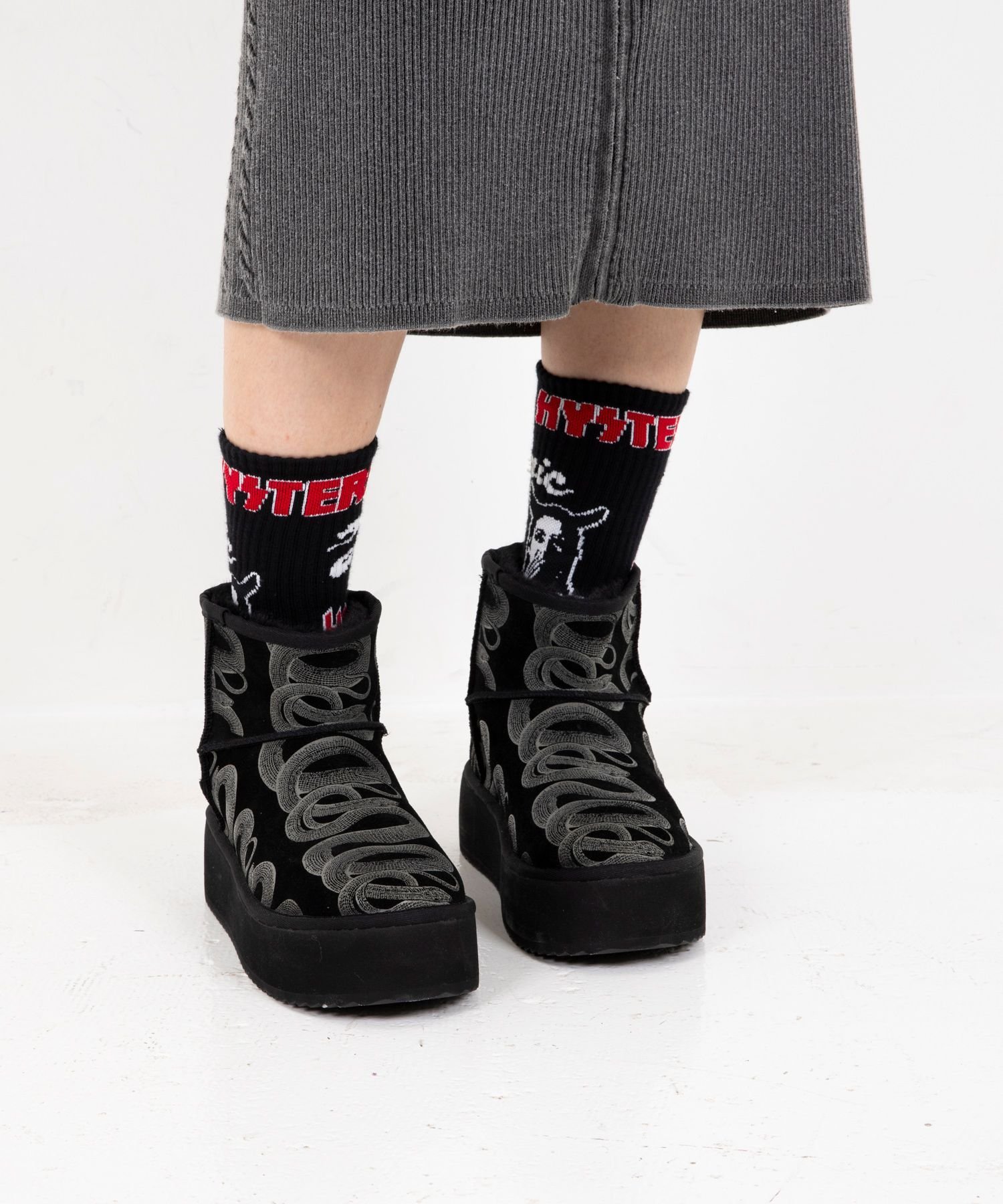 HYSTERIC GLAMOUR｜SNAKE LOOP プラットフォームブーツ | Rakuten