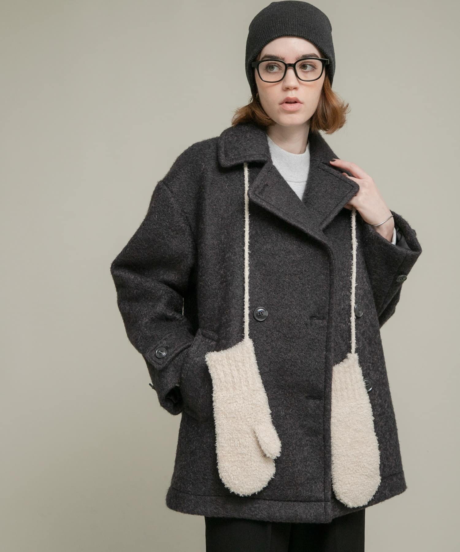 Sonny Label｜ウールライクカーリーシャギーコクーンコート | Rakuten