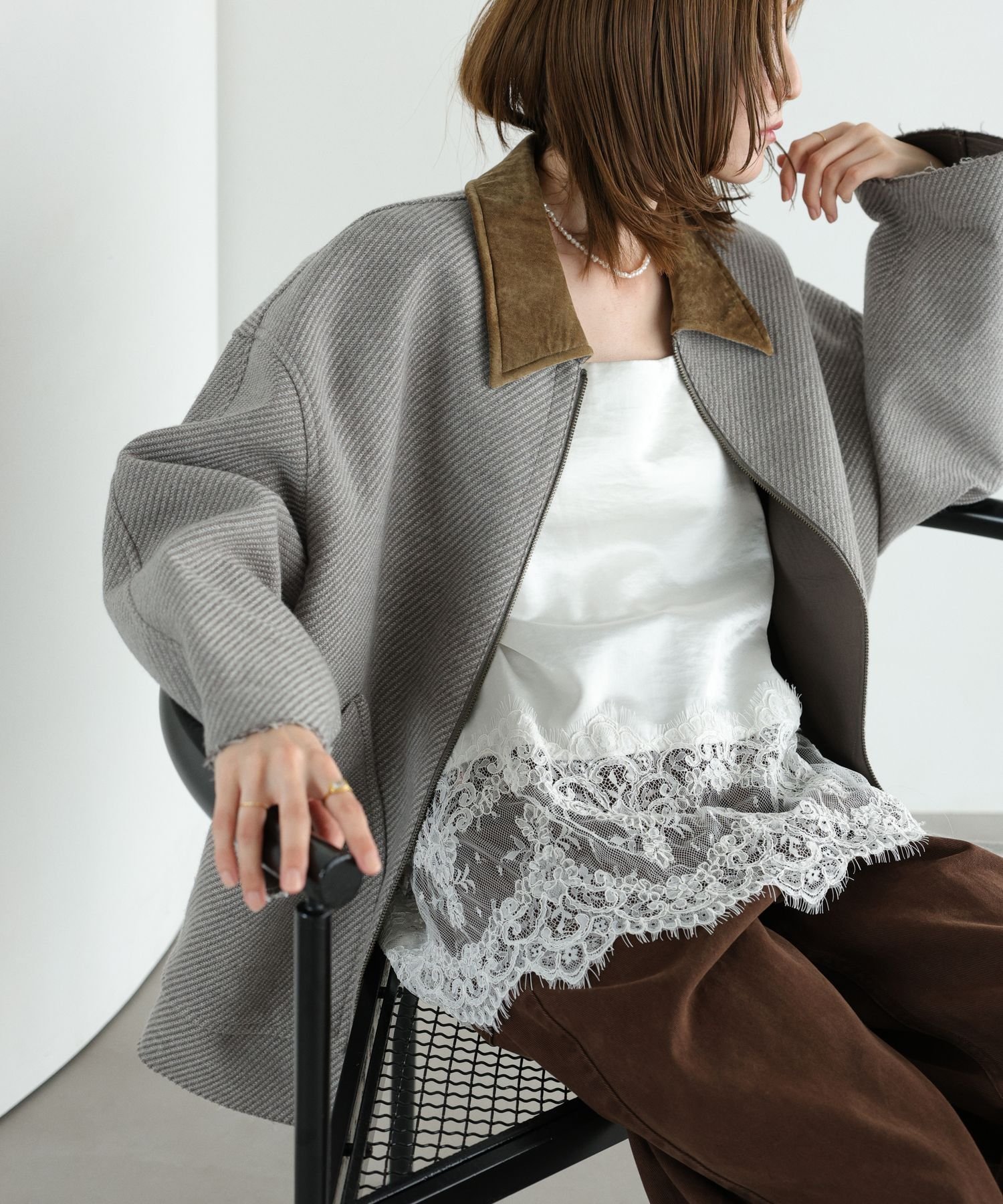 BABYLONE｜ヘムレースキャミソール | Rakuten Fashion(楽天